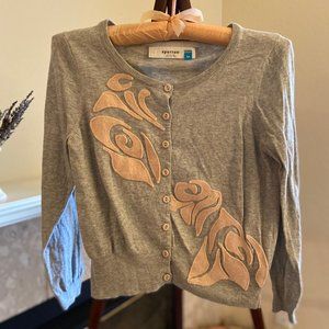 Anthropologie Small Gray Sweater